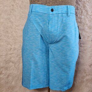 Callaway Mens Golf Shorts Performance Stretch Blue Chambray Opti Dri UPF 50 Sz36